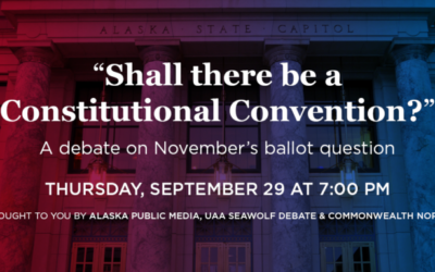 Thursday, Sept 29, 2022, 7pm Debate “Shall there be a Constitutional Convention?”